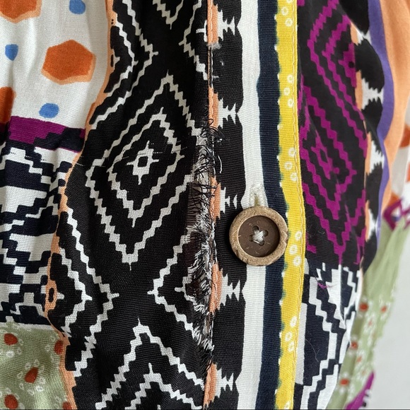 (SOLD) ANTHROPOLOGIE Everyway Sleeveless Button Front Midi Dress Patches 6 - Picture 8 of 14